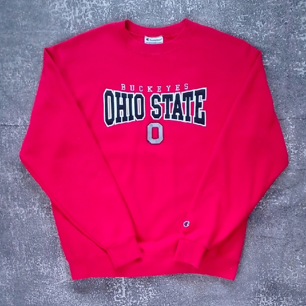 Champion Ohio State Buckeyes Red Crewneck Sweater